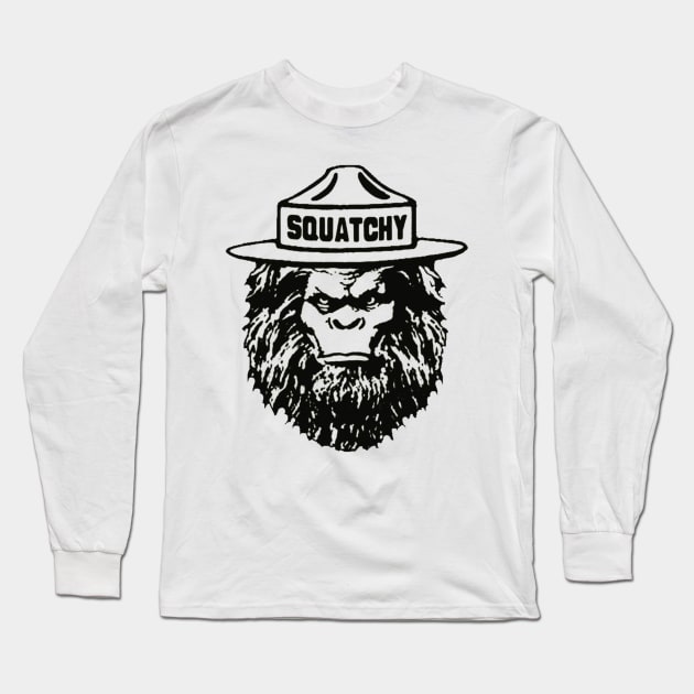 the bigfoot ranger squatchy Long Sleeve T-Shirt by BerrymanShop